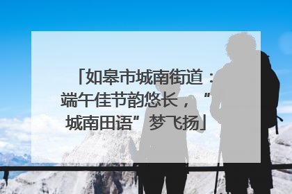 如皋市城南街道：端午佳节韵悠长，“城南田语”梦飞扬