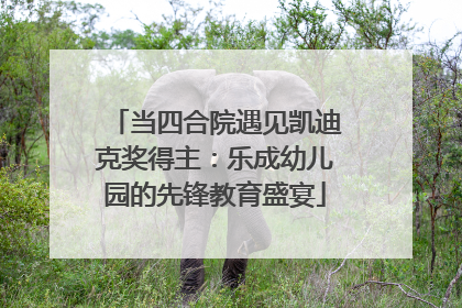 当四合院遇见凯迪克奖得主：乐成幼儿园的先锋教育盛宴