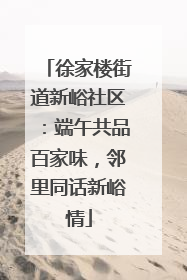 徐家楼街道新峪社区：端午共品百家味，邻里同话新峪情
