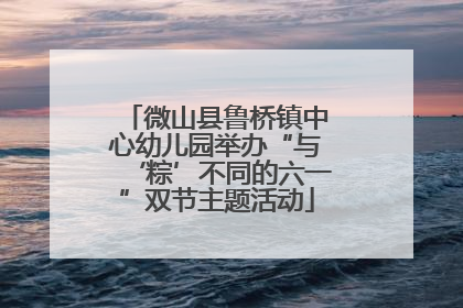 微山县鲁桥镇中心幼儿园举办“与‘粽’不同的六一”双节主题活动
