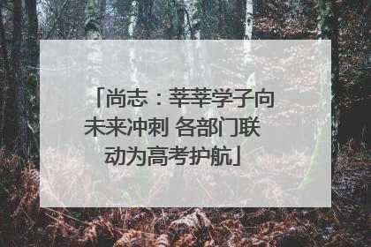 尚志：莘莘学子向未来冲刺 各部门联动为高考护航