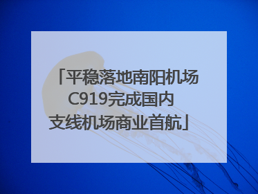 平稳落地南阳机场 C919完成国内支线机场商业首航