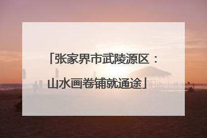 张家界市武陵源区：山水画卷铺就通途