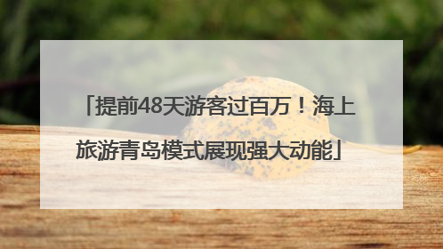 提前48天游客过百万！海上旅游青岛模式展现强大动能