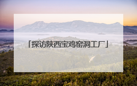探访陕西宝鸡窑洞工厂