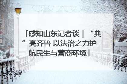 感知山东记者谈｜“典”亮齐鲁 以法治之力护航民生与营商环境