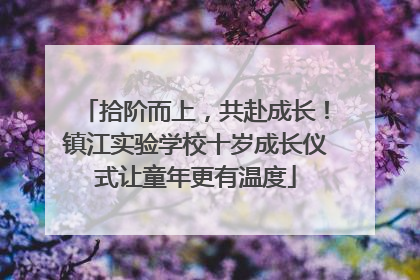 拾阶而上，共赴成长！镇江实验学校十岁成长仪式让童年更有温度