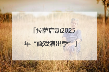 拉萨启动2025年“藏戏演出季”