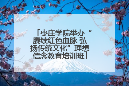 枣庄学院举办“赓续红色血脉 弘扬传统文化”理想信念教育培训班
