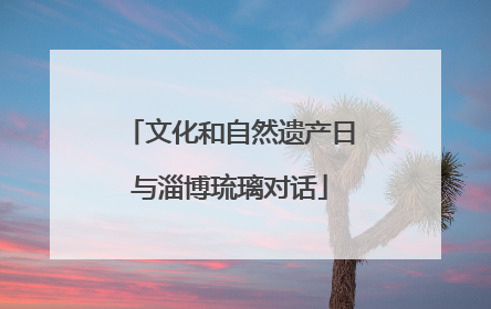 文化和自然遗产日与淄博琉璃对话