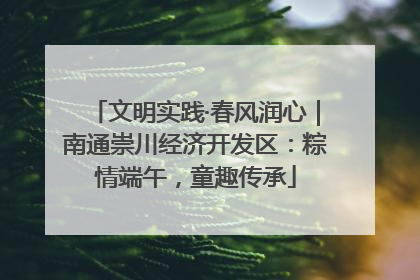 文明实践·春风润心｜南通崇川经济开发区：粽情端午，童趣传承