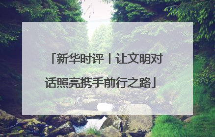 新华时评丨让文明对话照亮携手前行之路