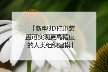 新型3D打印装置可实现更高精度的人类组织建模