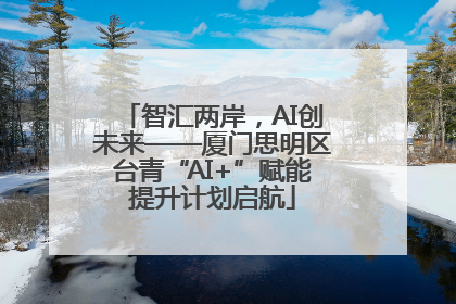 智汇两岸，AI创未来——厦门思明区台青“AI+”赋能提升计划启航