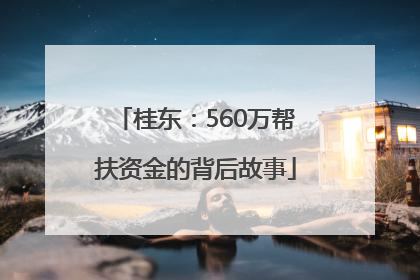 桂东：560万帮扶资金的背后故事