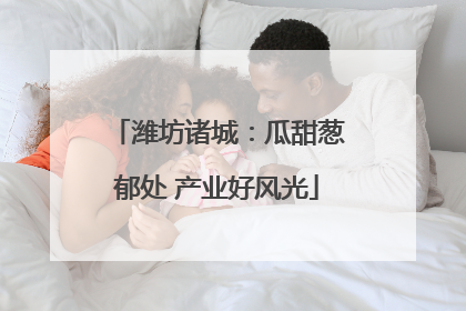 潍坊诸城：瓜甜葱郁处 产业好风光