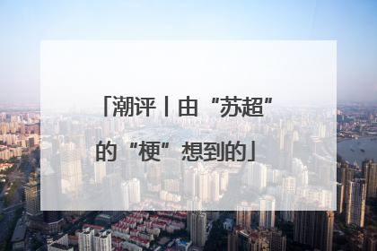 潮评丨由“苏超”的“梗”想到的