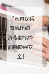 澧县民兵紧急出动 连夜封堵管涌除险保安全