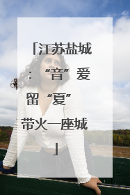 江苏盐城：“音”爱留“夏” 带火一座城