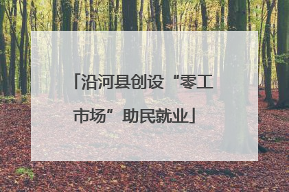 沿河县创设“零工市场”助民就业