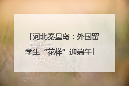 河北秦皇岛：外国留学生“花样”迎端午