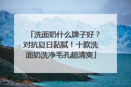 洗面奶什么牌子好？对抗夏日黏腻！十款洗面奶洗净毛孔超清爽