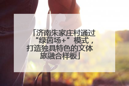 济南朱家庄村通过“绿茵场+”模式，打造独具特色的文体旅融合样板