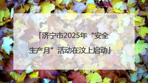 济宁市2025年“安全生产月”活动在汶上启动