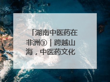 湖南中医药在非洲③｜跨越山海，中医药文化浸润非洲