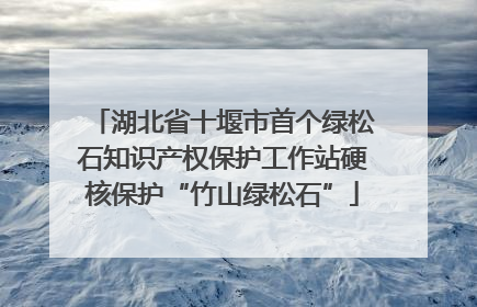 湖北省十堰市首个绿松石知识产权保护工作站硬核保护“竹山绿松石”