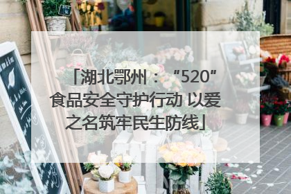 湖北鄂州：“520”食品安全守护行动 以爱之名筑牢民生防线