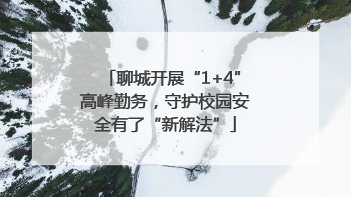 聊城开展“1+4”高峰勤务，守护校园安全有了“新解法”