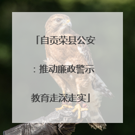 自贡荣县公安：推动廉政警示教育走深走实