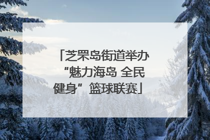 芝罘岛街道举办“魅力海岛 全民健身”篮球联赛