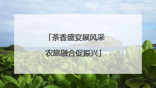 茶香盛宴展风采 农旅融合促振兴