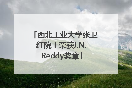 西北工业大学张卫红院士荣获J.N.Reddy奖章