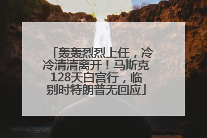 轰轰烈烈上任，冷冷清清离开！马斯克128天白宫行，临别时特朗普无回应