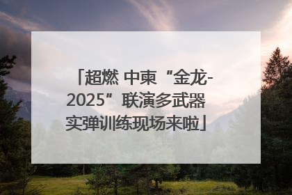超燃 中柬“金龙-2025”联演多武器实弹训练现场来啦