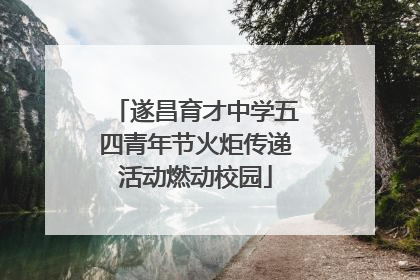 遂昌育才中学五四青年节火炬传递活动燃动校园