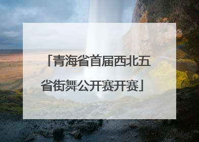 青海省首届西北五省街舞公开赛开赛