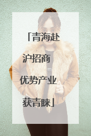 青海赴沪招商 优势产业获青睐