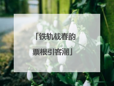 铁轨载春韵 票根引客潮