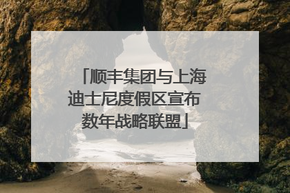 顺丰集团与上海迪士尼度假区宣布数年战略联盟
