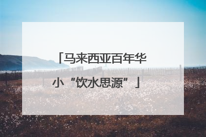 马来西亚百年华小“饮水思源”