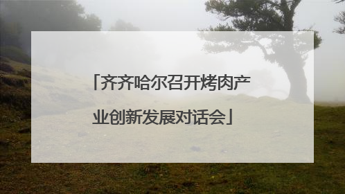 齐齐哈尔召开烤肉产业创新发展对话会