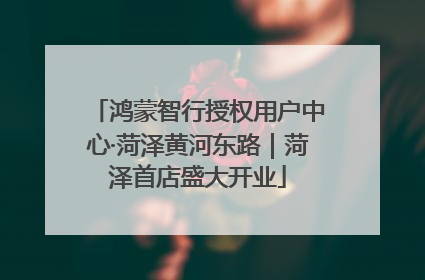 鸿蒙智行授权用户中心·菏泽黄河东路｜菏泽首店盛大开业