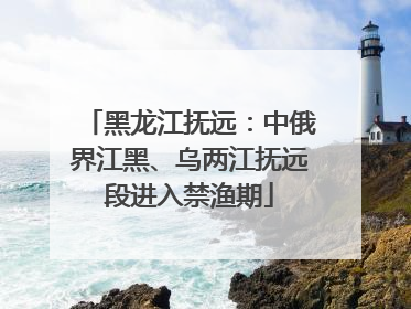 黑龙江抚远：中俄界江黑、乌两江抚远段进入禁渔期