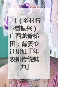 （乡村行·看振兴）广西龙脊梯田：背篓变迁见证千年农耕传统魅力