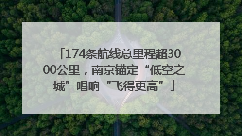 174条航线总里程超3000公里，南京锚定“低空之城”唱响“飞得更高”