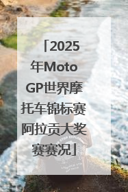 2025年MotoGP世界摩托车锦标赛阿拉贡大奖赛赛况